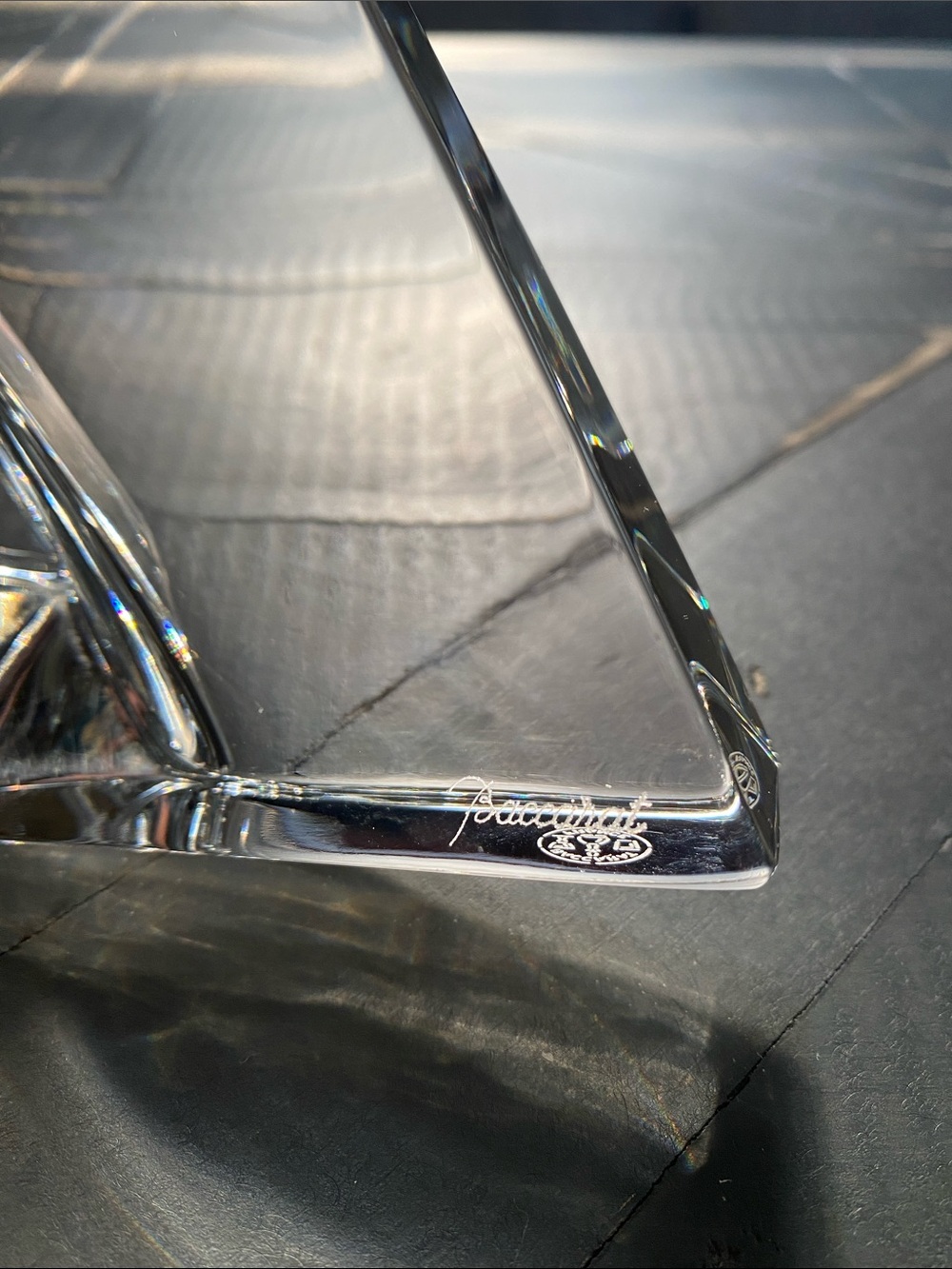 🩶Baccarat🩶Luminous Lead Crystal Alizee Sailboat Sculpture - Picture 3 of 14